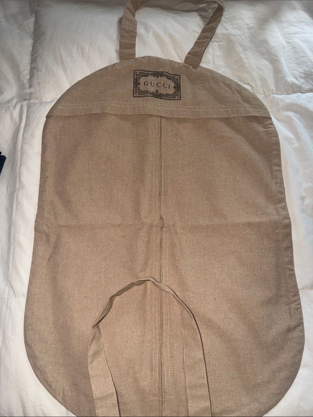Gucci Beige Canvas Garment Cover